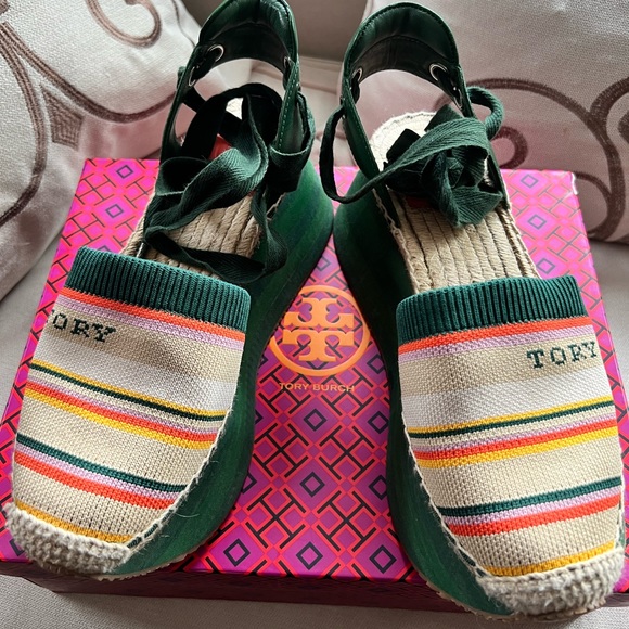 Tory Burch Shoes - Tory Burch Daisy platform lace up espadrilles